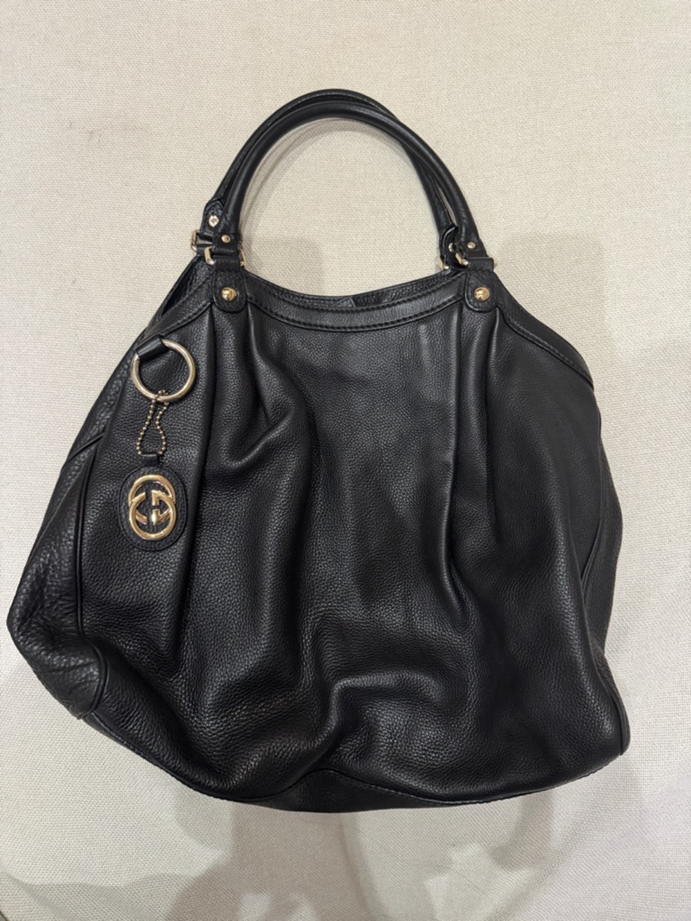 Gucci Sukey Guccissima Leather Large Tote Bag